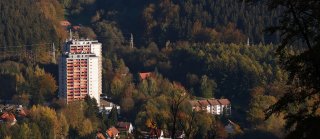 Panoramic Hotel im Harz Luftbild im Herbst