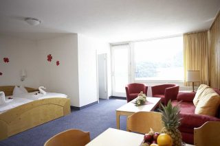 Ferienwohnung Harz Comfort Apartment Typ B Blick in den Wohnbereich