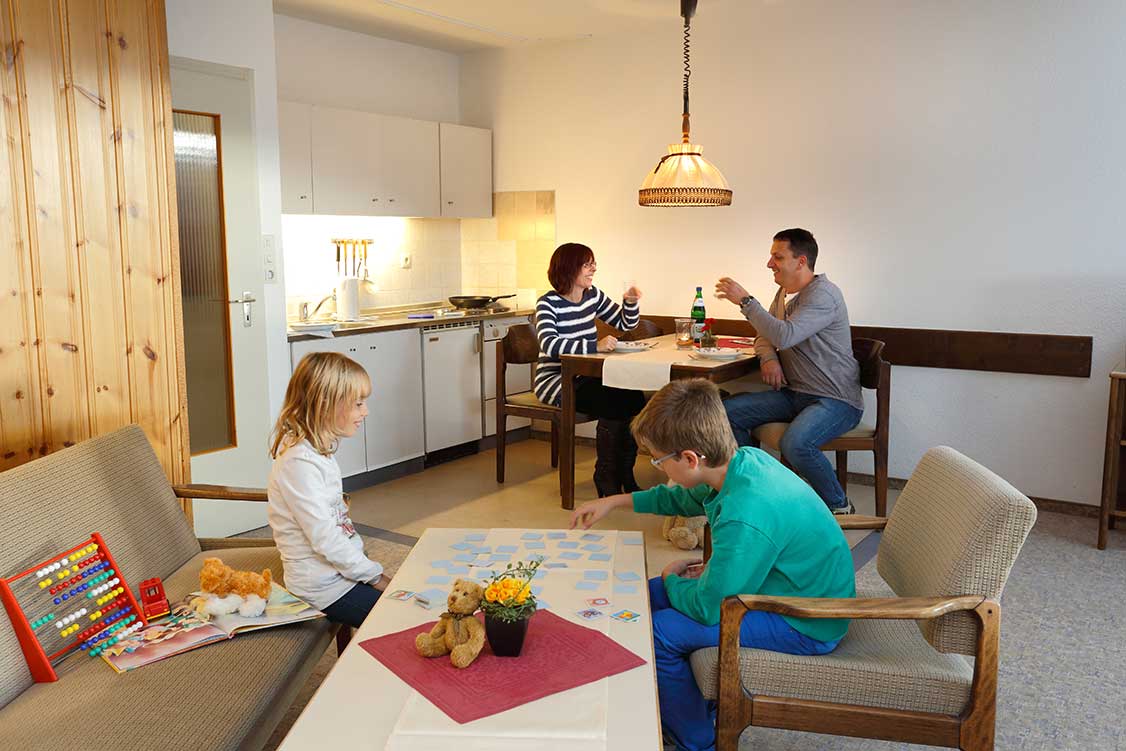 Ferienwohnung Harz Comfort Apartment Typ A Blick in den Küchenbereich