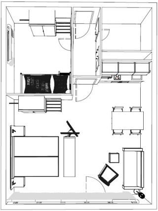 Grundriss Ferienwohnung Superior Apartment im Panoramic Hotel Harz