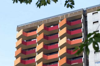 Detailansicht der Fassade vom Panoramic Hotel Harz